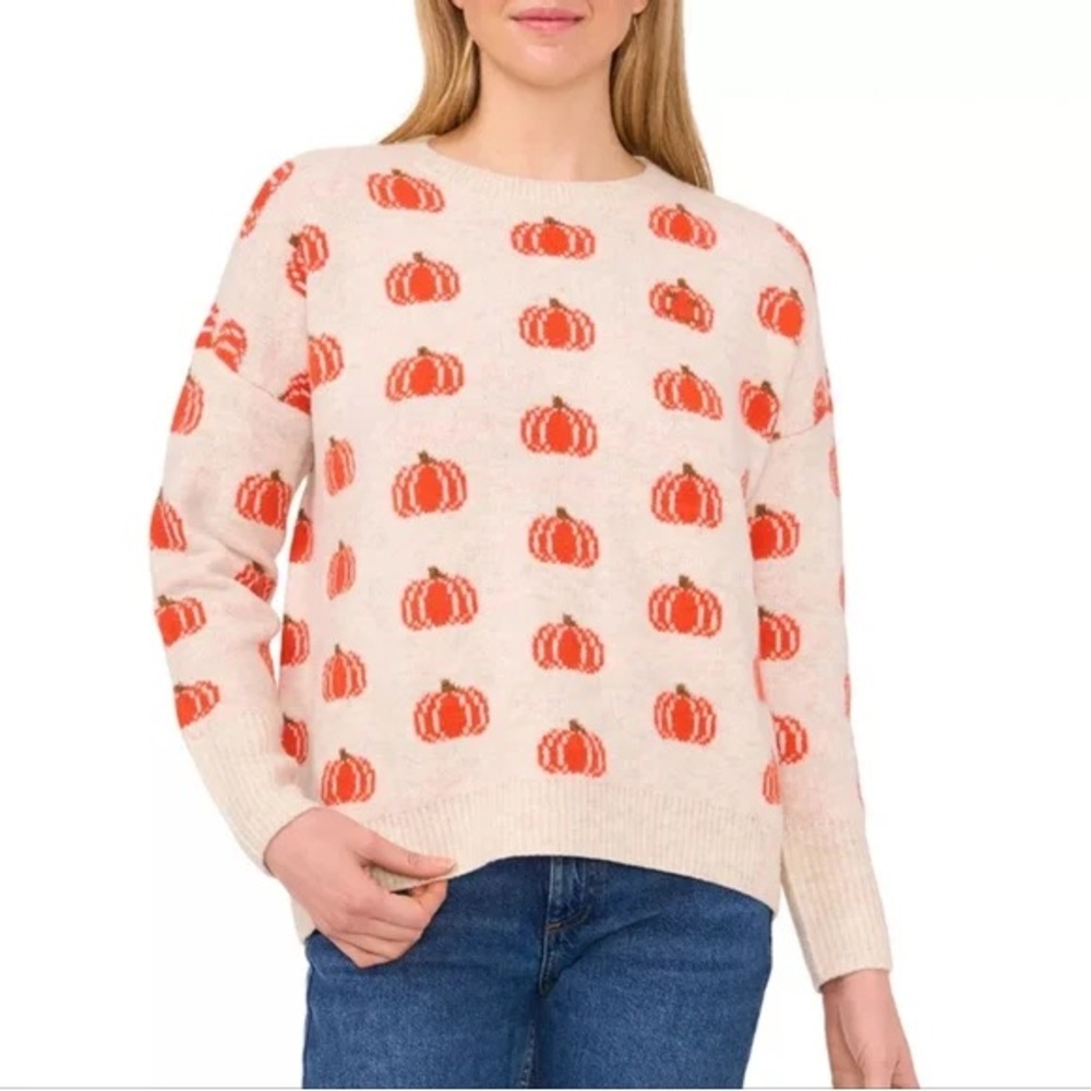 Vince Camuto Knit Pumpkin Sweater - XL